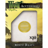 Rootbeer 30mm Translucent Bases (10 pack)