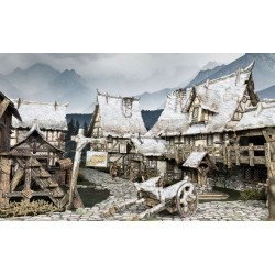 Battle Systems Schneebedeckte Dächer für Fantasy Village (Snow Covered Roofs)