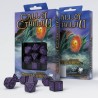 COC Horror on the Orient Express Black & purple Dice Set