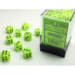 Vortex® 12mm d6 Bright Green/black Dice Block™ (36 dice)