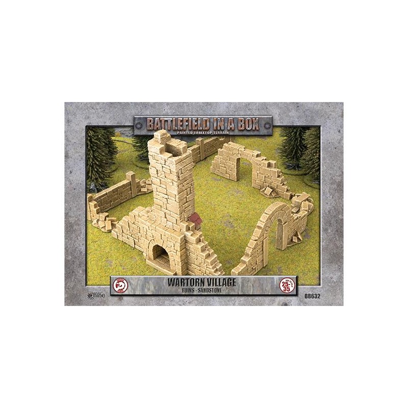 Wartorn Village: Ruins - Sandstone (x8)