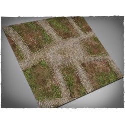 Game mat - Cobblestone Streets, 3x3 inches, Malifaux markings