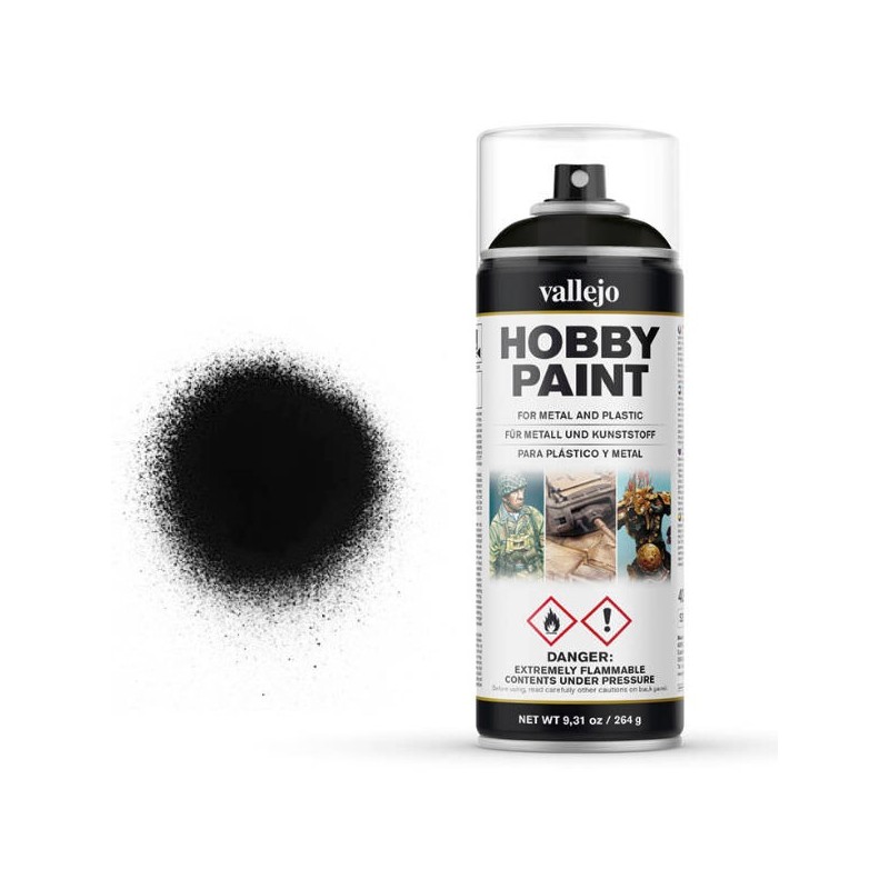 Vallejo Primer Spray Schwarz / Black 28012