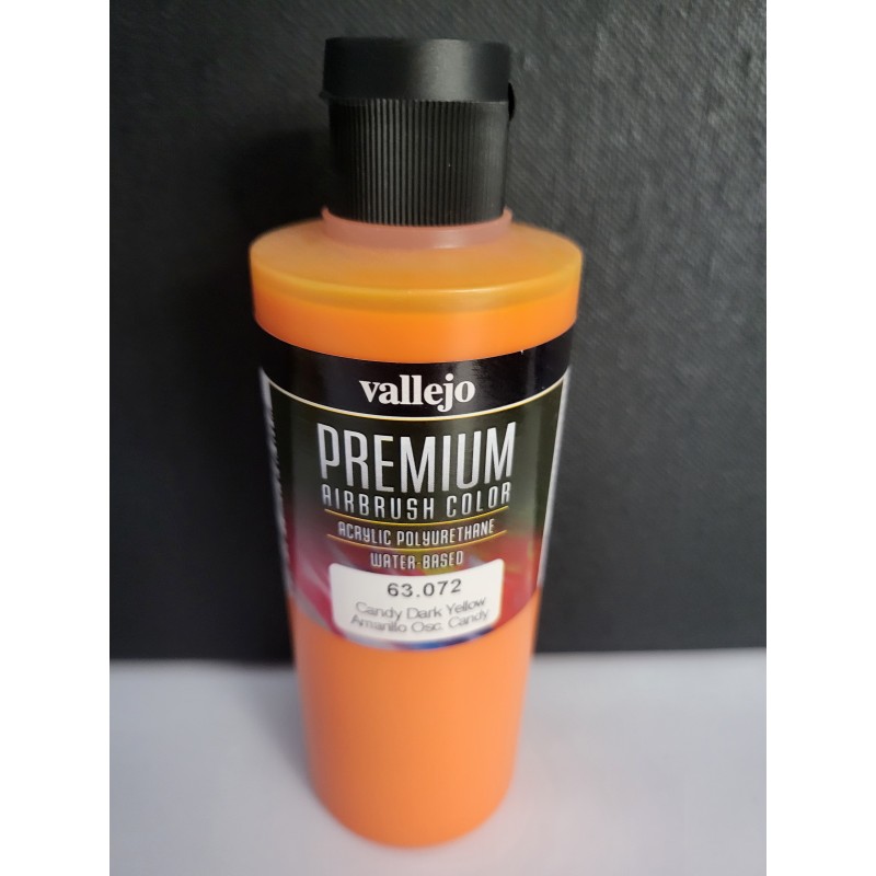 Vallejo Premium Airbrush Candy Dark Yellow 200ml