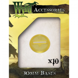 Gold 30mm Translucent Bases (10 pack)