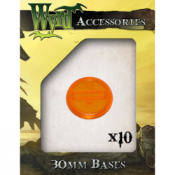 Orange 30mm Translucent Bases (10 pack)