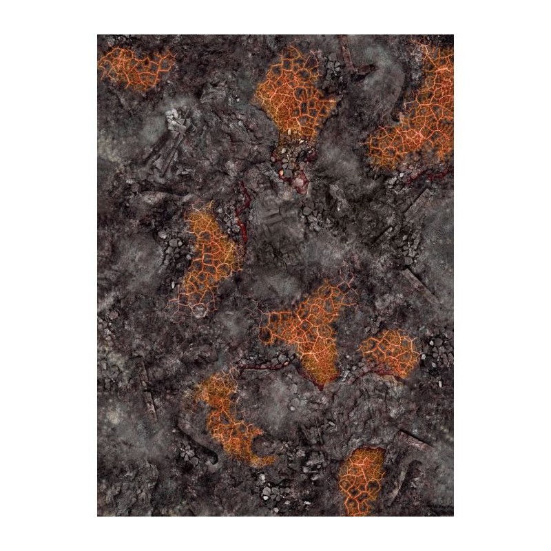 Red Blight battlefield 44”x60” / 112x152 cm- single-sided rubber mat