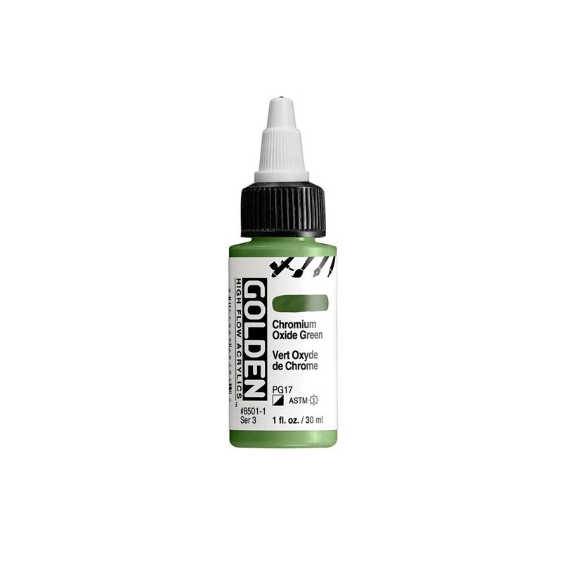 High Flow Acrylfarbe Chromoxidgrün / Chromium Oxide Green 30 ml