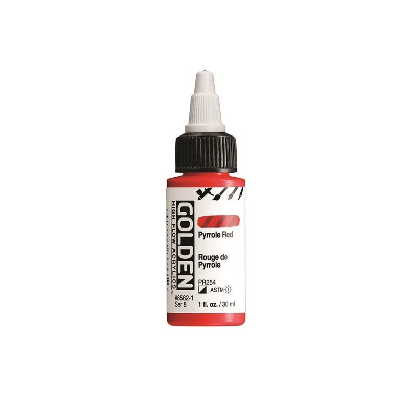 Golden High Flow Acrylfarbe Pyrrolrot / Pyrrole Red 30 ml