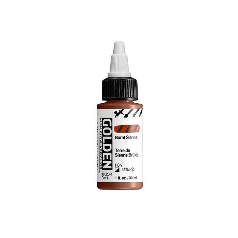 Golden High Flow Acrylfarbe Siena Gebrannt / Burned Sienna30 ml