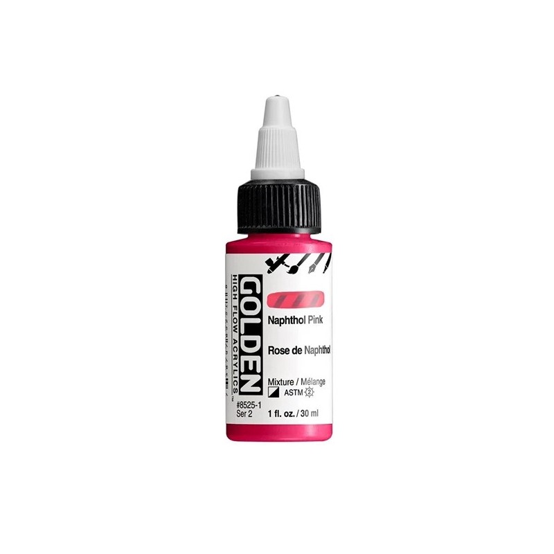 High Flow Acrylfarbe Naphthol Pink 30 ml