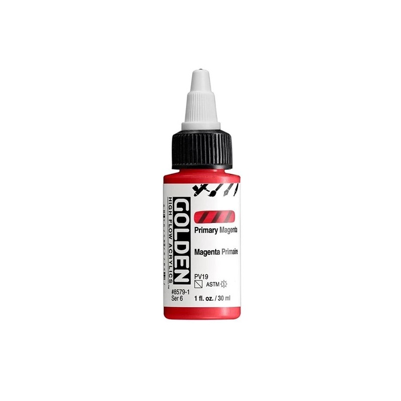 Golden High Flow Acrylfarbe Primarmagenta / Primary Magenta 30 ml