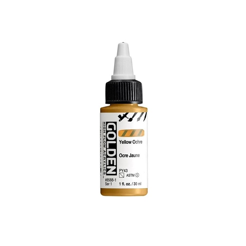 High Flow Acrylfarbe Gelb Ocker / Yellow Ochre30 ml