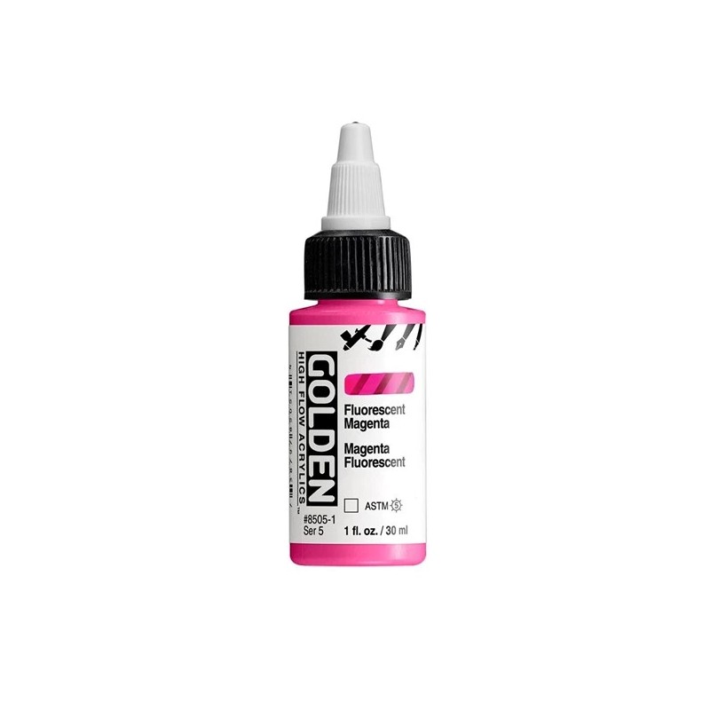 High Flow Acrylfarbe Fluoreszierend Magenta / Flourescent Magenta 30 ml
