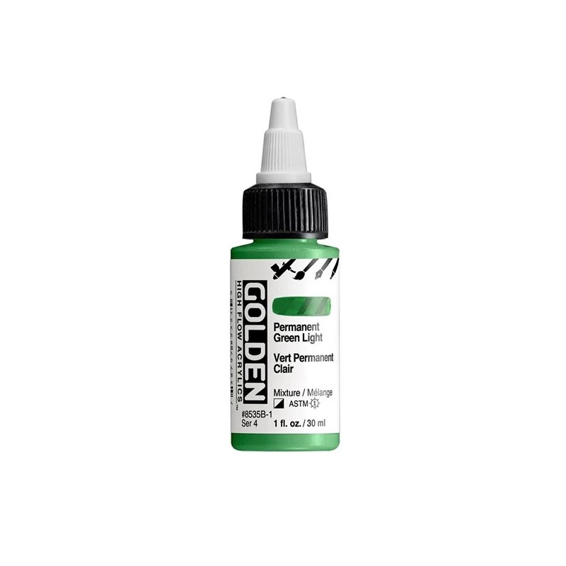 High Flow Acrylfarbe Permanent Light Green / Permanentgrun Hell Gelb 30 ml