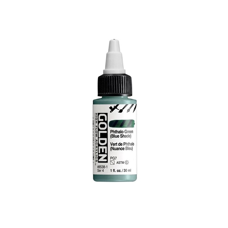 High Flow Acrylfarbe Phthalgo Green (Blue Shade) / Phthalogrun (Blauton) 30 ml