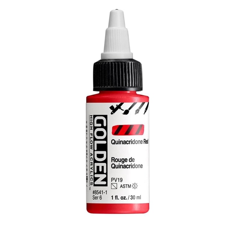 High Flow Acrylfarbe Quinacridone red 30 ml