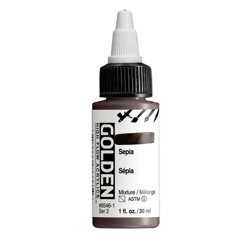 High Flow Acrylfarbe Sepia 30 ml