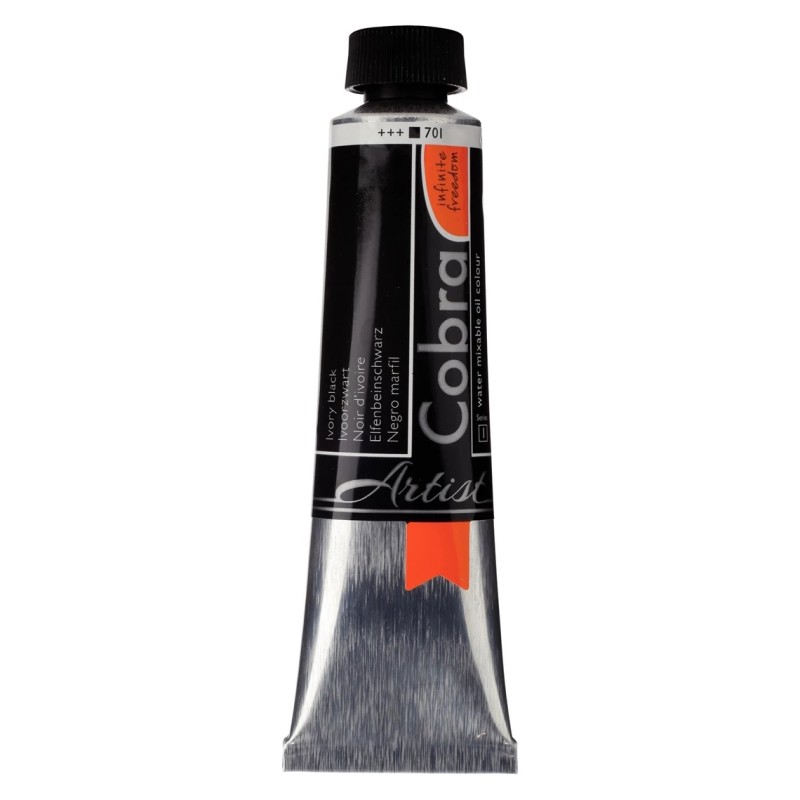 Cobra Artist wasserlösliche Ölfarbe Tube 40 ml Elfenbeinschwarz