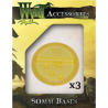 Gold 50mm Translucent Bases (3 pack)