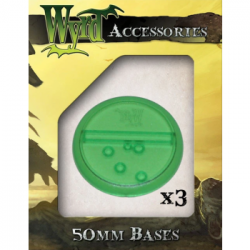 Green 50mm Translucent Bases (3 pack)