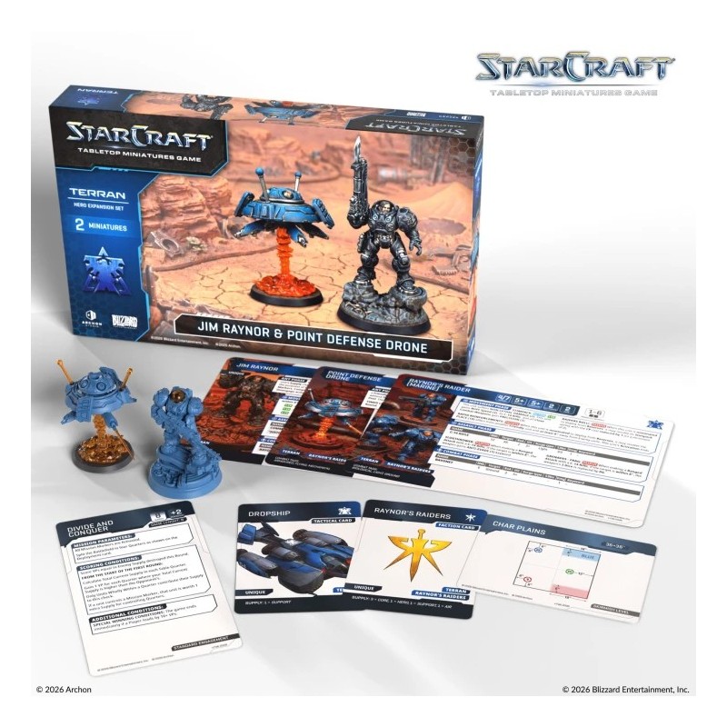 Vorbestellung: STARCRAFT TMG JIM RAYNOR (RAYNOR'S RAIDERS) - TERRAN - HERO EXPANSION SET