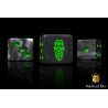 Day of The Dead Dice - Green Coffin Dice / square corner 25
