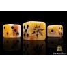 Lightning Hammer Dice - Golden Hues / square corner 25