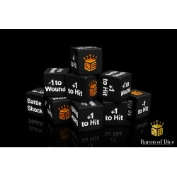 Battleshock and Counter Dice / square corner 10