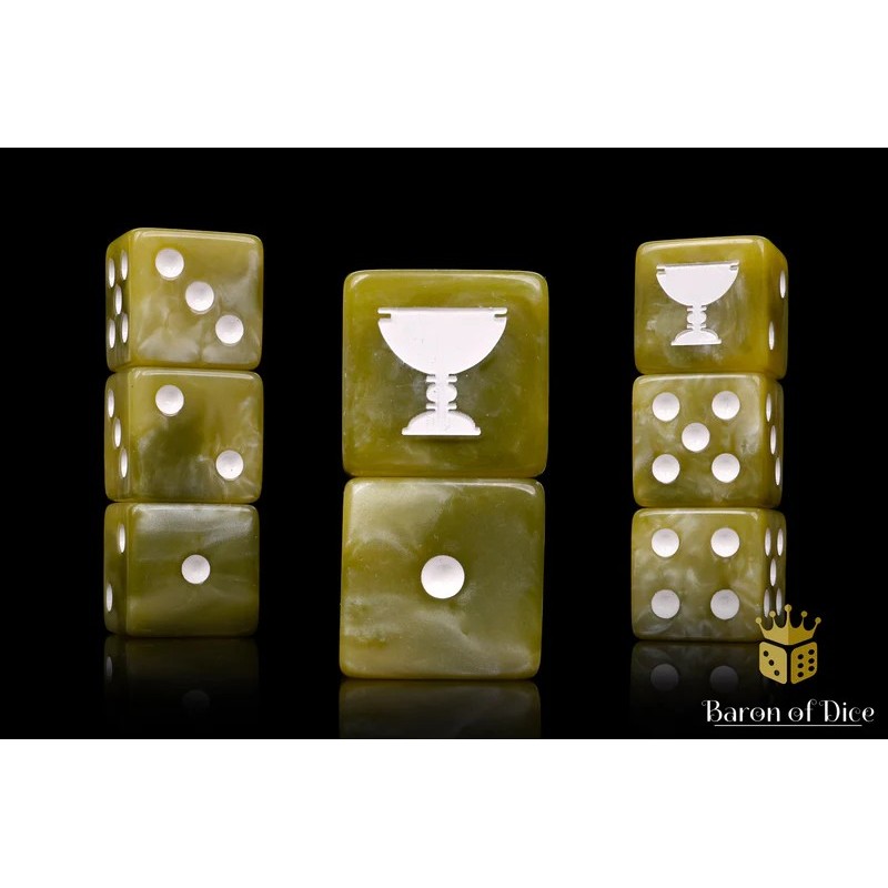 Cult of the Black Grail - Official Trench Crusade Dice Set / square corner 8