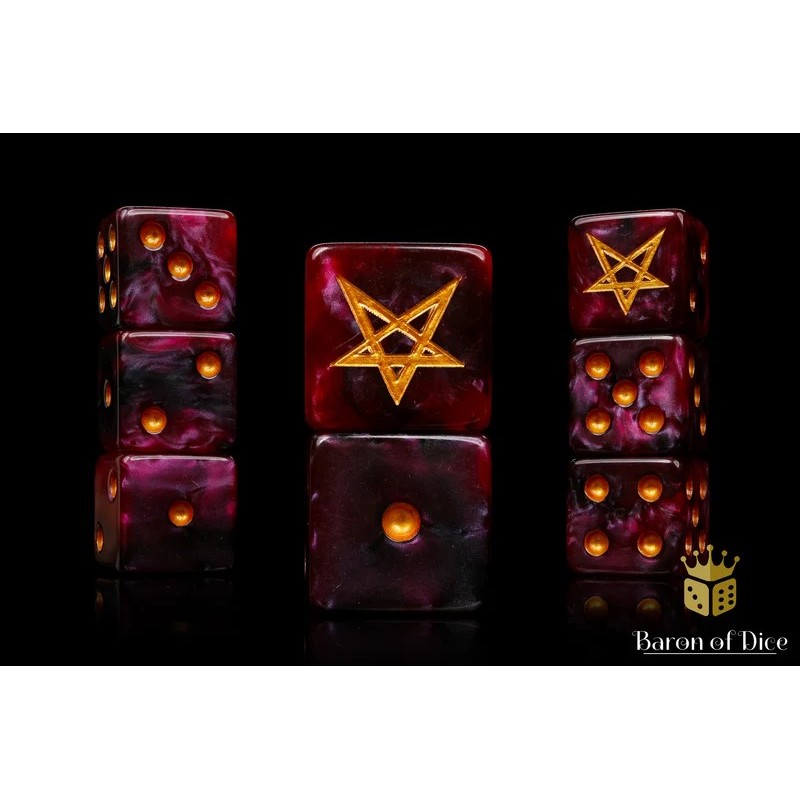 Heretic Legion - Official Trench Crusade Dice Set / square corner 8