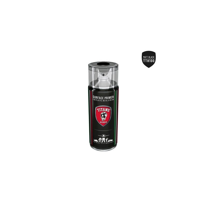 TITANS HOBBY: BLACK MATT PRIMER Spray