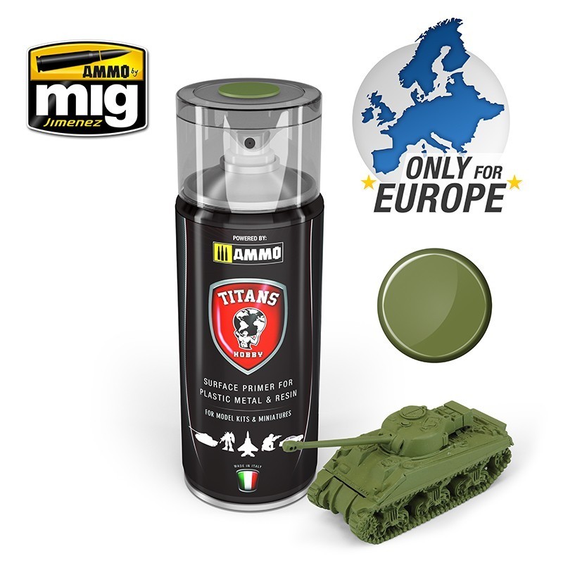 TITANS HOBBY: Military Green MATT PRIMER Spray