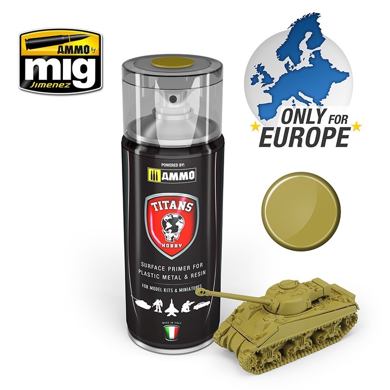 TITANS HOBBY: Panzergrau MATT PRIMER Spray